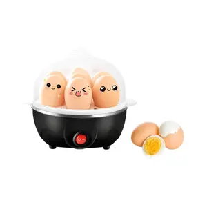6-in-1 Electric Egg Cooker - Make Perfect Hard Boiled, Poached & Scrambled Eggs Fast! Auto Shut Off, BPA-Free (Black)