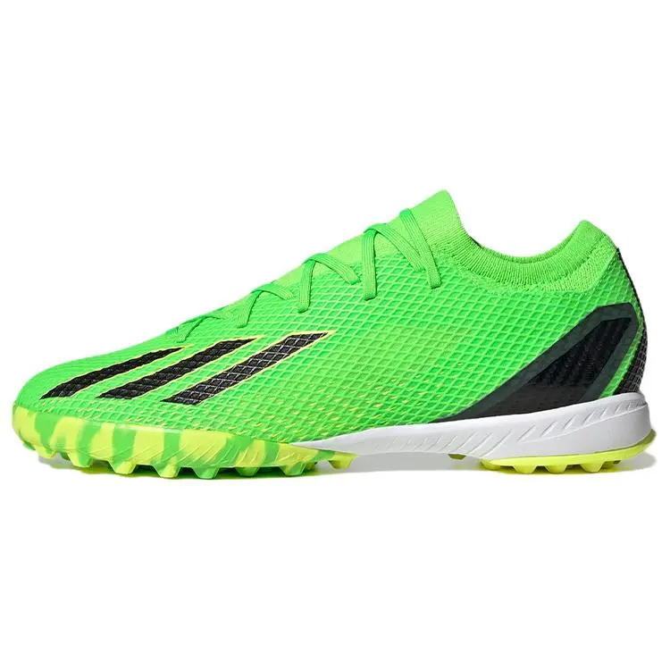 Adidas X Speedportal TF Artificial Turf Football Shoes, Rubber Studs, Fluorescent Green, Footwear for Women, Men's Sports Shoes