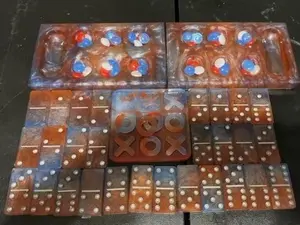 Custom Handmade Resin Game Set Unique Gift Idea