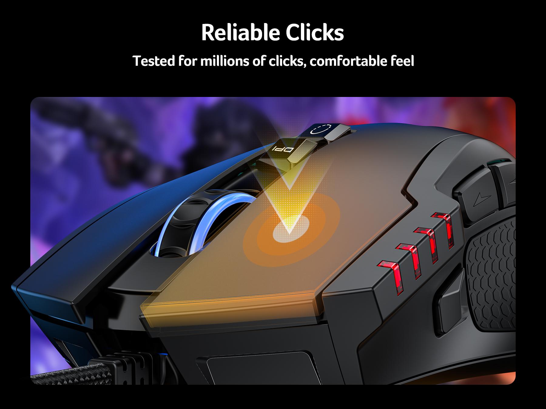 acer Wired Gaming Mouse, 12,800 DPI RGB Ergonomic Computer Mouse with Optical Sensor, 8 Programmable Buttons, 12 Backlit Modes, Software for DIY Keybinds, Rapid Fire, USB Gaming Mice for Laptop, PC acer Wired Gaming Mouse, 12,800 DPI RGB Ergonomic Computer Mouse with Optical Sensor, 8 Programmable Buttons, 12 Backlit Modes, Software for DIY Keybinds, Rapid Fire, USB Gaming Mice for Laptop, PC