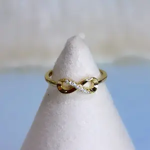 Infinity Design Ring #07680 14k Laminated Gold Hypoallergenic 3-Layer Protection for Daily Wear Elegant Versatile Jewelry