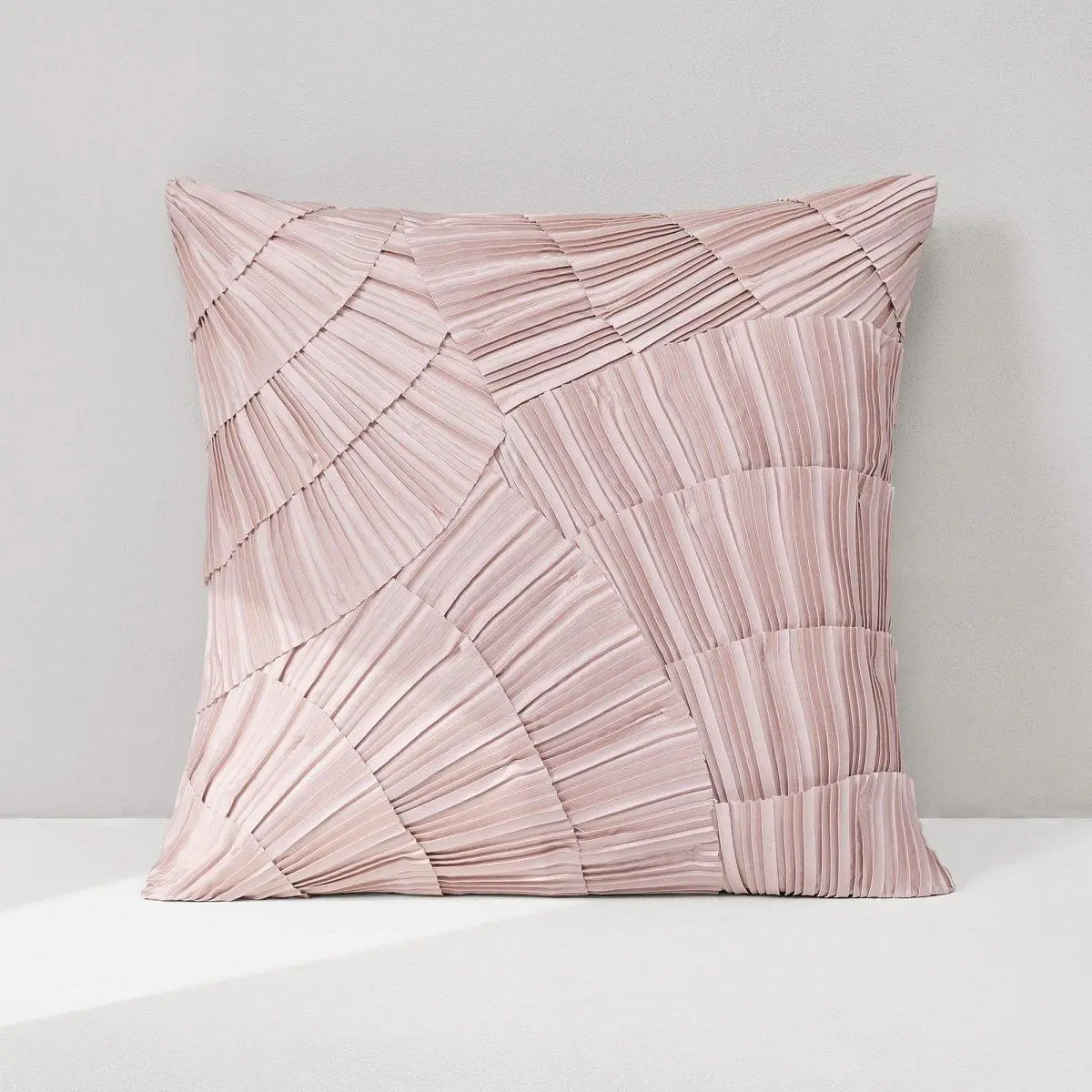 Lush Decor x Chuks Collins Eira Soft Glam Decorative Cushion Cover - Layered Pleated Ruffles, All-Seasons Design, Earthy Hues