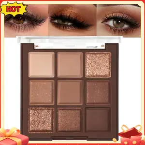 Neutral Nude Brown Eye Shadow Palette,Rose Gold Dark Brown Bronze Naked Cream Eyeshadow Palette Makeup,Highly Pigmented Natural Eyeshadow Palette for Brown Eyes Long Lasting Naturing-Looking Matte Daily Cosmetic  eyeshadow palette