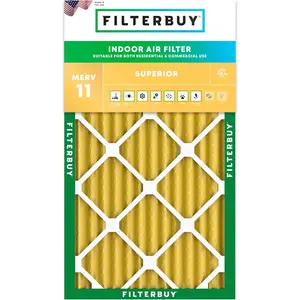 Filterbuy 15x30.75x2 Air Filter (1-Pack), Pleated MERV 11 Allergen Defense HVAC AC Furnace Air Filters (Actual Size: 15.00 x 30.75 x 2.00 Inches)