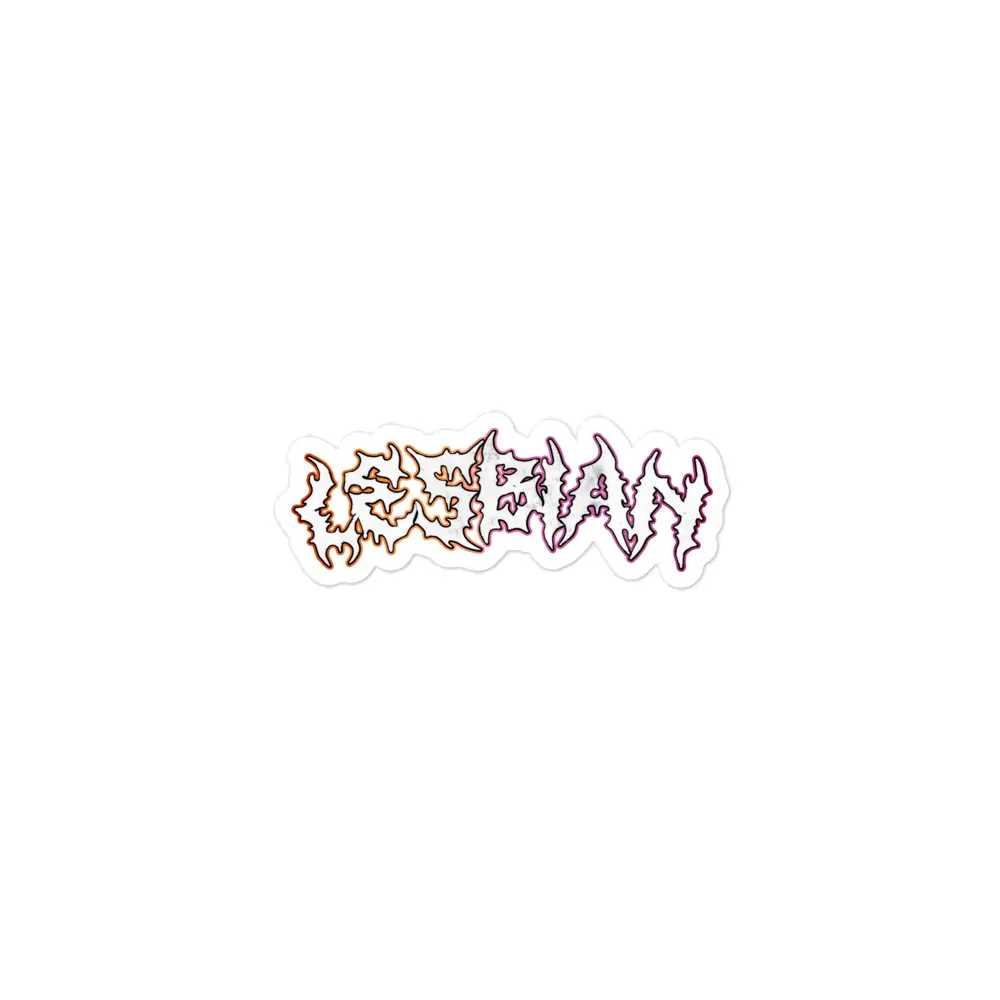 Lesbian Heavy Metal sticker Decor Decorative