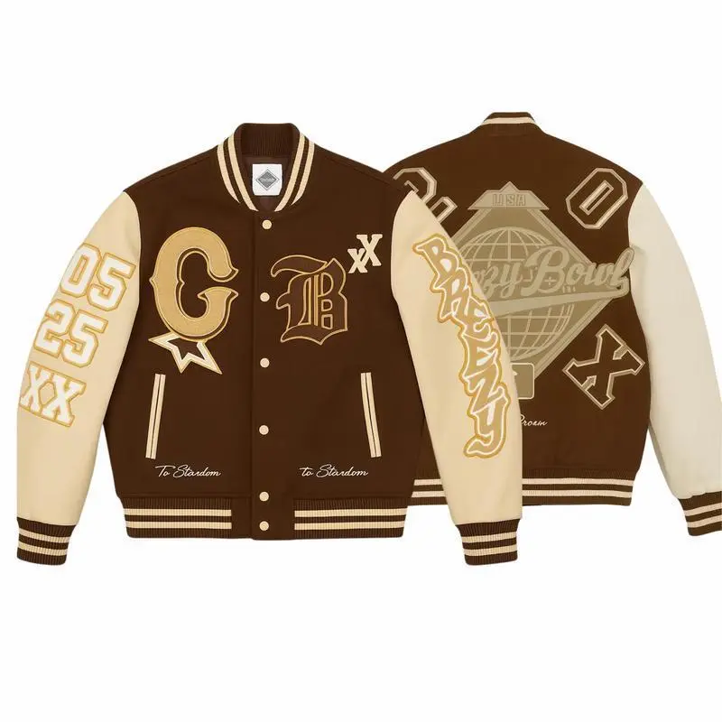 Breezy Bowl Tour 2025 Varsity Bomber Baseball Jacket, Hip Hop Concert Music Fan Streetwear Festival Outfit Breezy Bowl Tour 2025 Varsity Bomber Baseball Jacket, Hip Hop Concert Music Fan Streetwear Festival Outfit