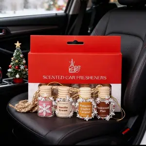 Car Air Freshener, Durable Automotive Accessory, Long-Lasting Fragrance, Multiple Scents Available, Hanging Car Air Freshener, Glass Bottle Diffuser