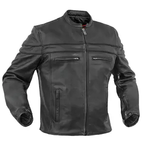 Asphalt Men's Leather Motorcycle Jacket