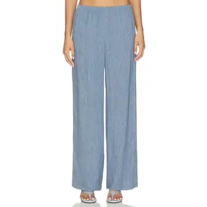 Theory Denim Slit Pant in Light Denim