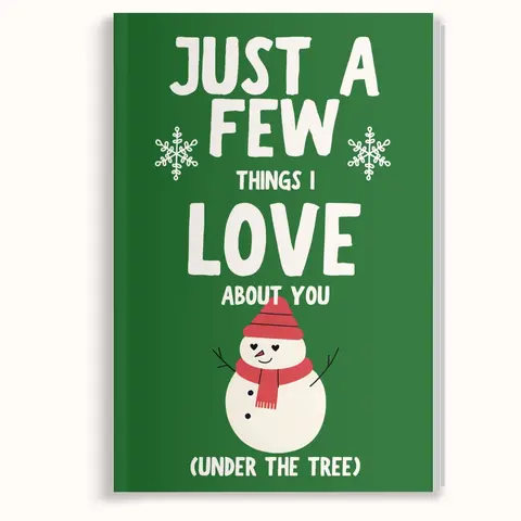 Just A Few Things I Love About You (Under The Tree) - Fill In The Blank Gift by LARKINROAD Sentimental Christmas Gift and Stocking Stuffer Girlfriend Wife Parent to Child
