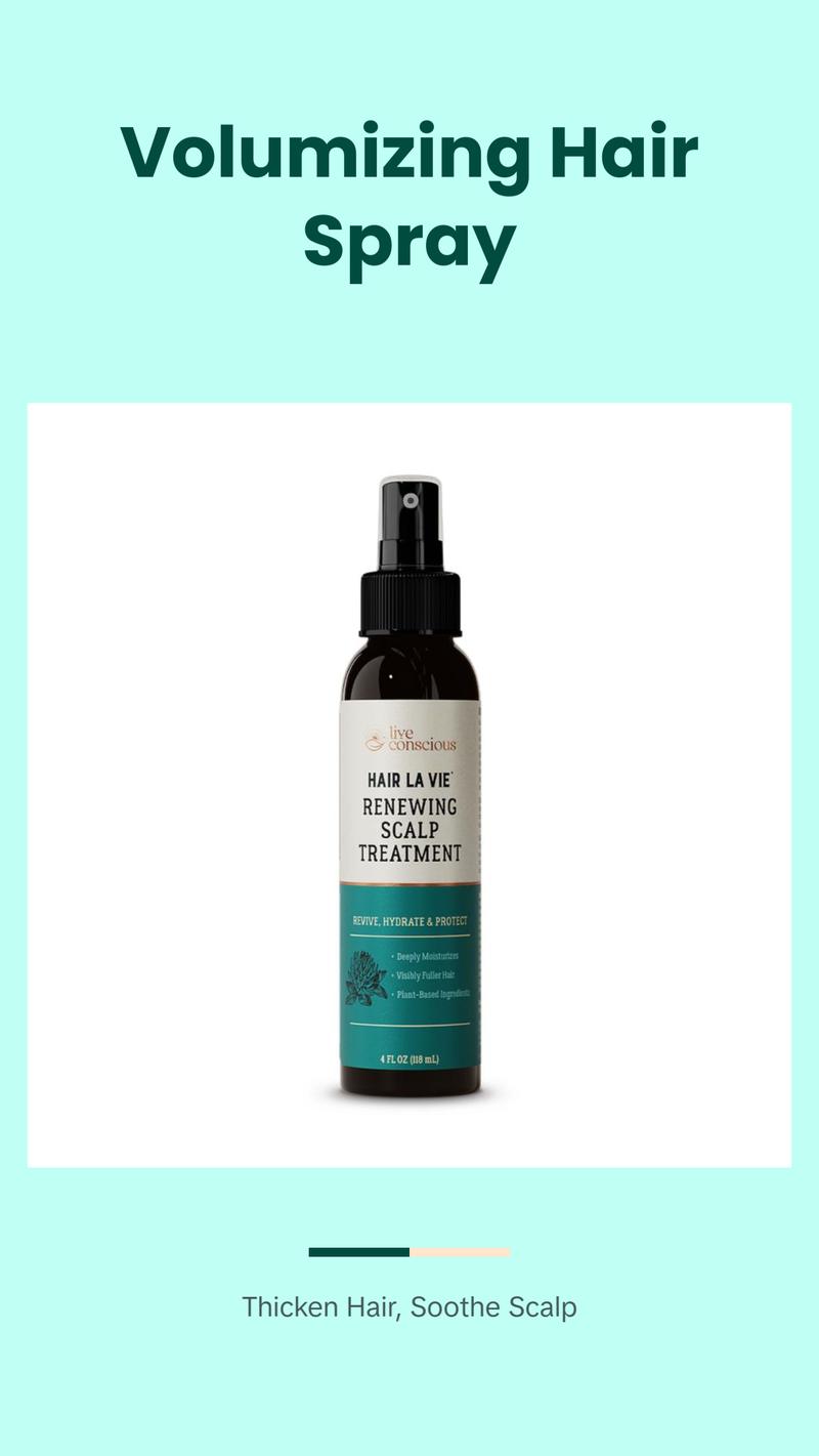 Live Conscious Hair La Vie Renewing Scalp Treatment - Hair Thickening Spray & Scalp Treatment - Lightweight Formula - Add Volume to Hair & Soothe Scalp for Hair Growth Live Conscious Hair La Vie Renewing Scalp Treatment - Hair Thickening Spray & Scalp Treatment - Lightweight Formula - Add Volume to Hair & Soothe Scalp for Hair Growth