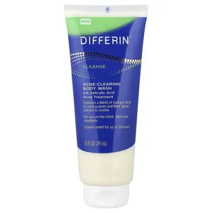 Differin Acne-Clearing Body Wash, 10 fl oz (295 ml)