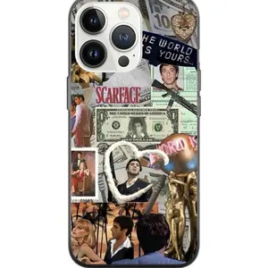 Scarface Money Tough Phone Case for iPhone 16 15 14 13 12 11 Pro Plus Pro Max X XS XR