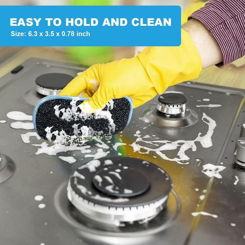 12 Pack Multi-Purpose Scrub Sponges Kitchen Dish Sponge Non-Scratch Microfiber for Efficient Cleaning Dishes Pots and Pans Multicolor