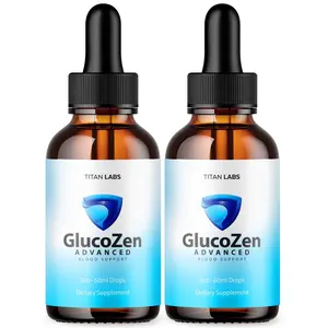 (2 Pack) GlucoZen Daily Wellness Drops 60 Servings