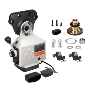 Summervibes VEVOR X-Axis Power Feed for Milling Machine, 150 in-lb Torque, 0-200RPM Adjustable Rotate Speed 120V Power Table Feed Mill Feeder, for Bridgeport Some Knee Type Mills with a 5/8 End Shaft Diameter