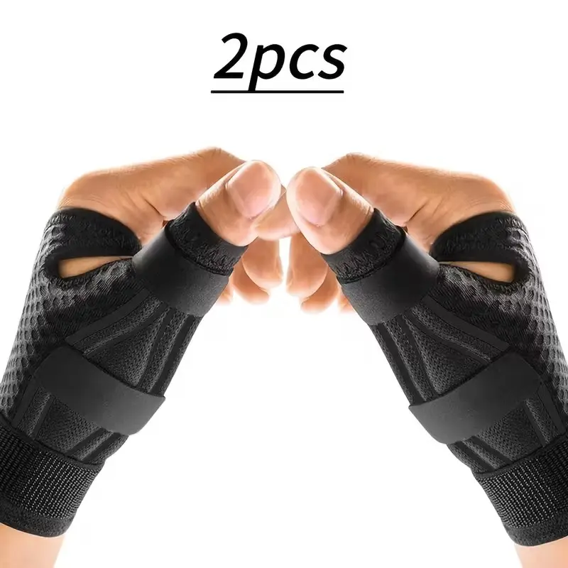 Multifunctional Adjustable Breathable Thumb-Wrist Support Brace - Prop 65 Safe Alignment Stabilizer for Carpal Tunnel Syndrome, Golf, Gaming, Texting, Post-Surgery Recovery, Relief From Aching