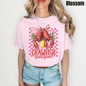 Crawfish Season Coquette Comfort Colors T-Shirt 'NLB'