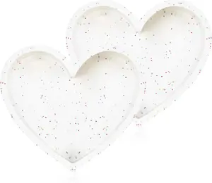 Silicone Heart Shaped Cake Pans 10 Inch Large Heart Cake Pan Set Nonstick Silicone Heart Molds for Baking (2 Packs, Cream)