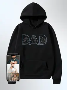 Dad Custom Embroidered Photo Hoodie