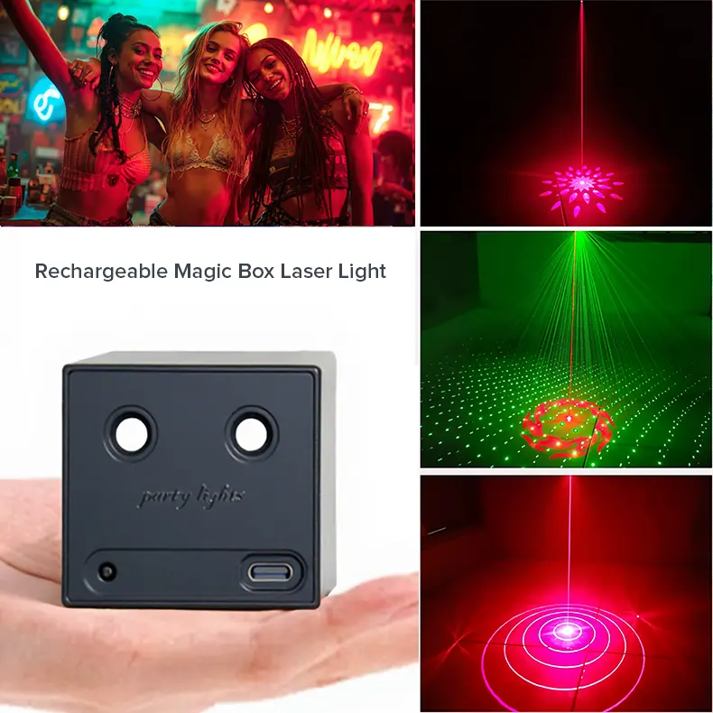 Rechargeable Portable RGB Disco Party Light with Adjustable RGB Lighting - Ideal for Home, Party Use (Home Improvement Lighting Fixture)