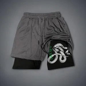 Deftones Merch Summer Men'S Graphic Shorts - Double-Layer Sports Shorts With Elastic Waistband & Drawcord For Comfortable Summer Fitness Exercise Activities