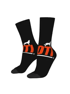 1 Pair Logo Kioti Tractors Retro Harajuku Hip Hop Novelty Pattern Sock
