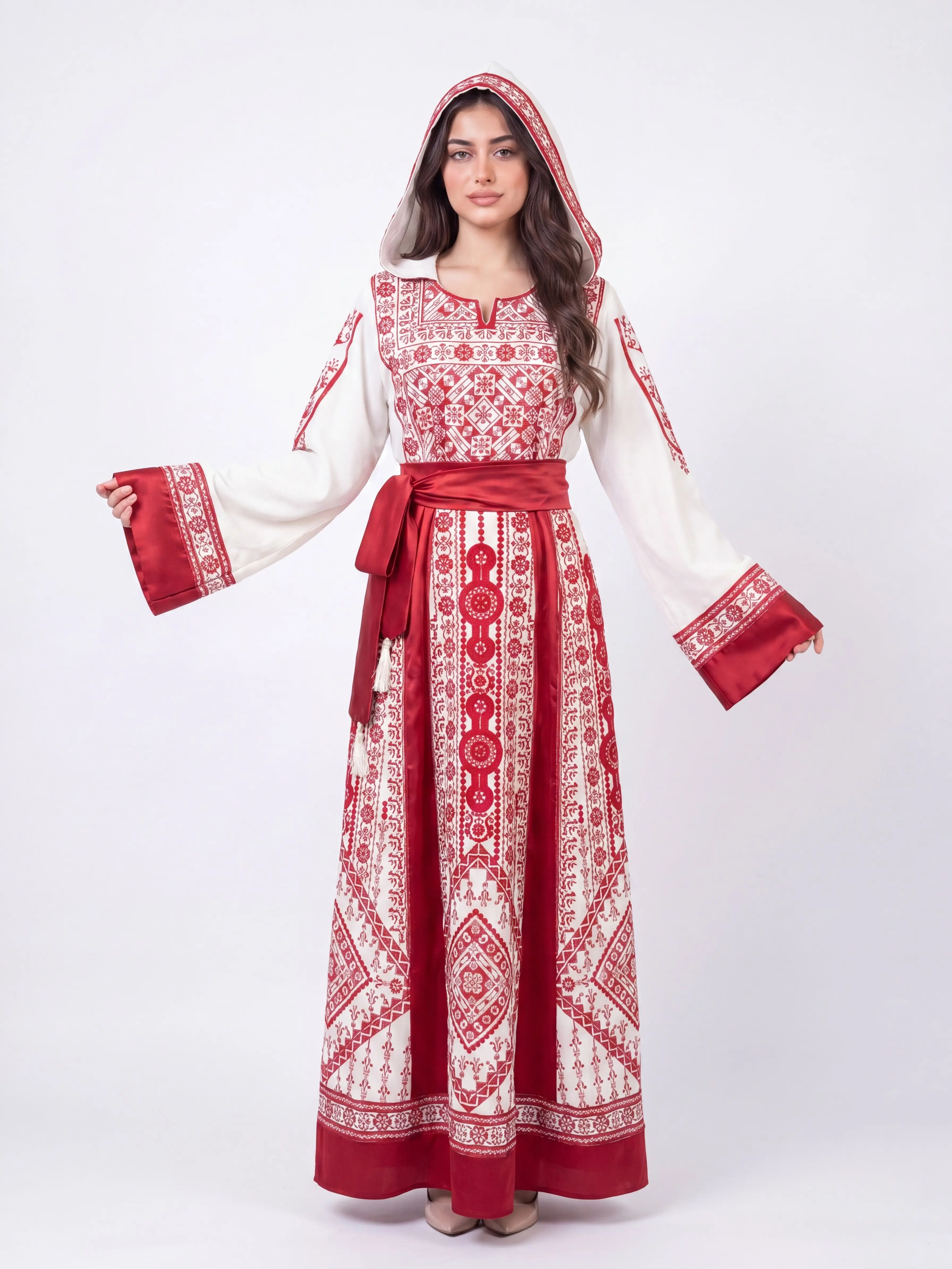 Nawal Thobe Set    - Women's Embrodiered Traditional Thobe, Dress, Abaya, Perfect for Eid, Ramadan, Gifts for Her