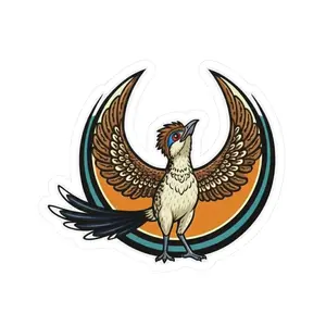 New Mexico Greater Roadrunner Resistance Kiss Cut Vinyl Sticker Symbolic Vigilance Emblem NM