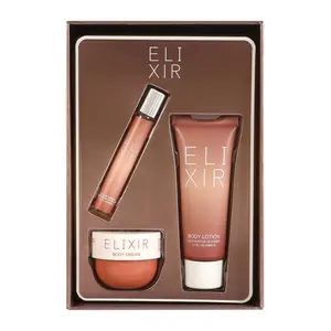 Elixir Set of Perfume Eau De Parfum 8Ml/0.27fl.oz., Body Cream 30g/1.06fl.oz., and Body Lotion 50Ml/1.7fl.oz. for Women