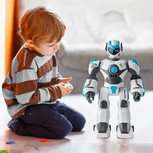 VEVOR RC Robot Toys for Kids, 2.4GHz Gesture Sensing Programmable Remote Control Smart Robot with Voice Control, Interactive Singing Dancing Robot for Age 6 7 8 10 12 Year Old Boys Girls Birthday Gift