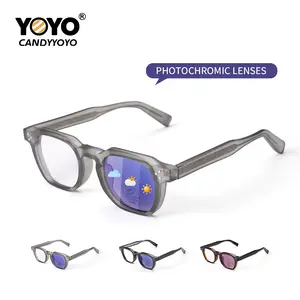 Original design, new model of elegant, adjustable, color-changing sunglasses with UV and blue light protection for eye care and sun protection. Simple and versatile for everyday use or driving. Suitable for both men and women.