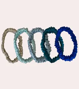 Ocean Silk Skinny Scrunchies