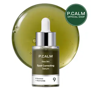 [P.CALM Official] Spot Correcting Serum – 9 Types of Seaweed Extract & Niacinamide for Blemish Care, Skin Barrier Strengthening, and Even Skin Tone, Korean Seaweed Serum (30ml / 1.01 fl.oz)