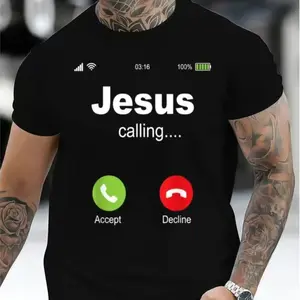 100% Cotton Jesus Calling - Christian Religious Bible Church T-Shirt