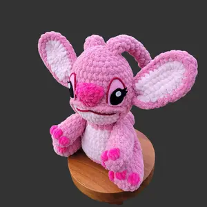 Cosmic Pink Alien Plushie – Handcrafted Amigurumi Stuffed Toy