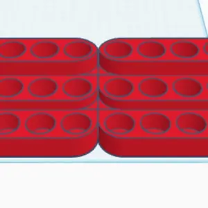 60 Slot Fragrance Decant Holder for 24mm 10mL Bottles - Organiser with Multiple Slots - Tin