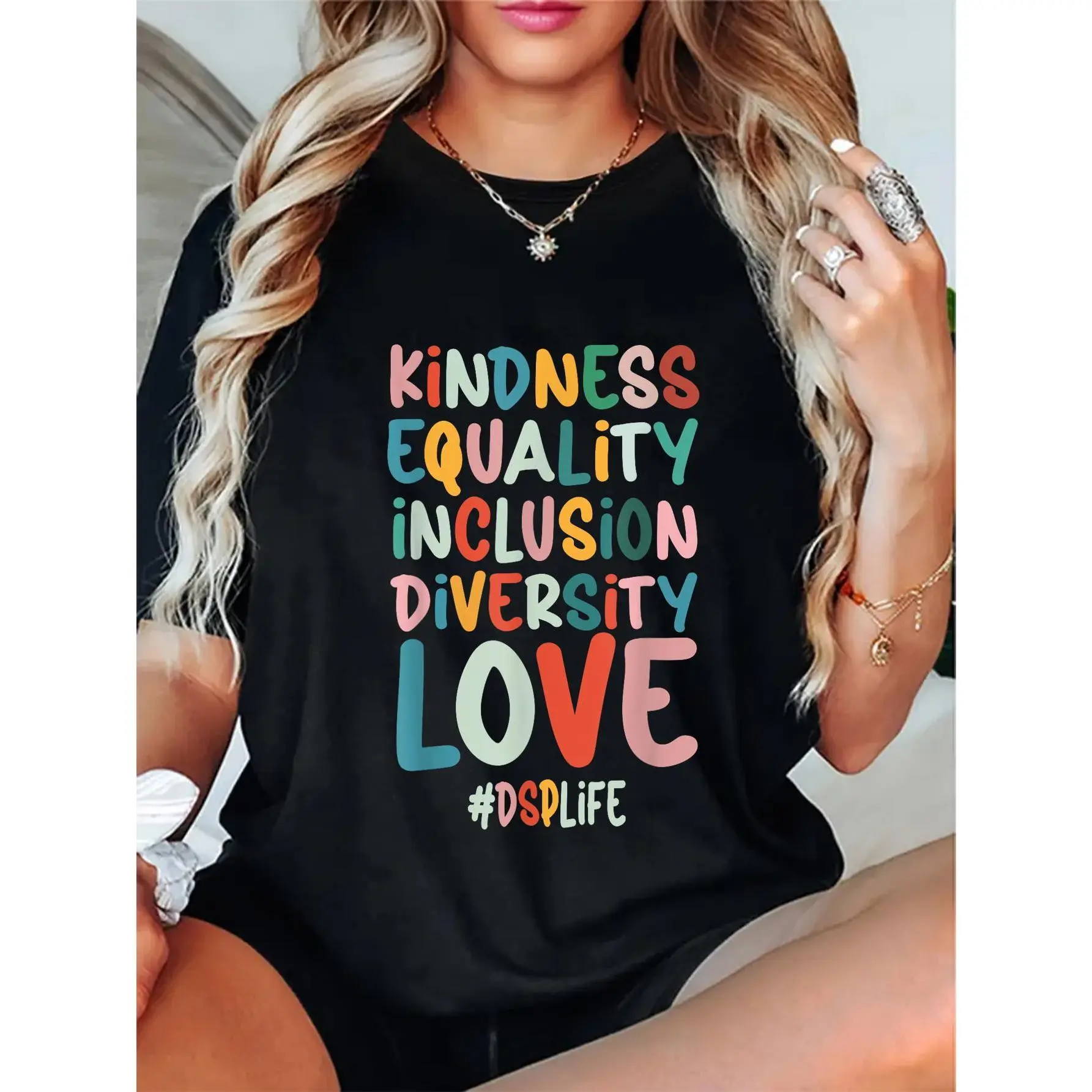 Women's DSP Nurse Graphic T-Shirt 100% Cotton Crew Neck Short Sleeve Tee