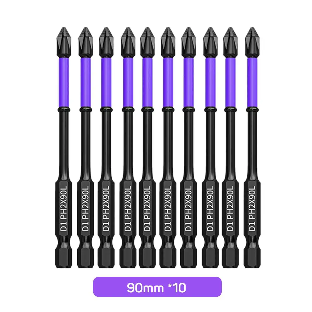 Phillips Magnetic Screwdriver Bit Tools Set for Summer, 90mm Waterproof Anti-slip Screwdriver Bit Tool Set, Impact Driver Bit Set, Power Tools Accesso