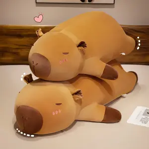 Cute Capybara Plush Pillow, Soft Water Otter Animal Cushion, Comfortable Sofa Bed Pillow, Home Decorative Pillow, Premium Gift