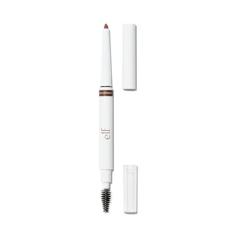 e.l.f. Instant Lift Waterproof Brow Pencil - Dual-Ended Spoolie, Fine Tip, Smudge-Resistant Long-Lasting, Grooms & Shapes, 6 Shades