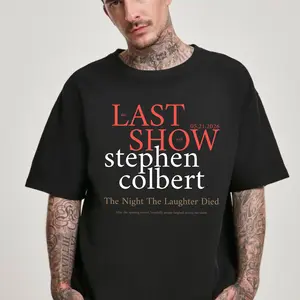 Vintage Late Night Show Tribute T-Shirt – Final Episode Inspired Design, Classic TV Style Graphic Tee, Unisex Casual Shirt