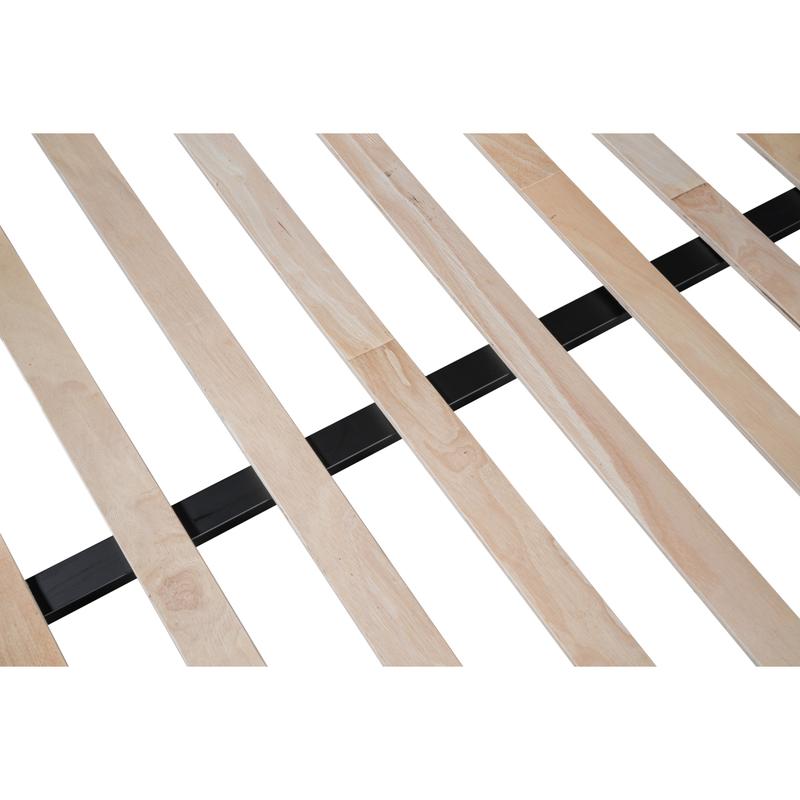 Metal Twin over Full Bunk Bed/ Heavy-duty Sturdy Metal/ Noise Reduced/ Squeak Free/ Wooden Slat/ No Box Spring Needed