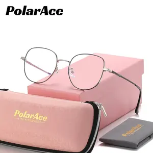 PolarAce Unisex Premium Craftsmanship Casual Fashion Full-Frame Plano Glasses, Exquisite Elegant Plano Lenses