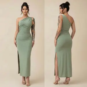 Women’s Sexy Backless Maxi Dress – Sleeveless Bodycon Split Party Dress for Summer | Elegant Club & Streetwear Outfit