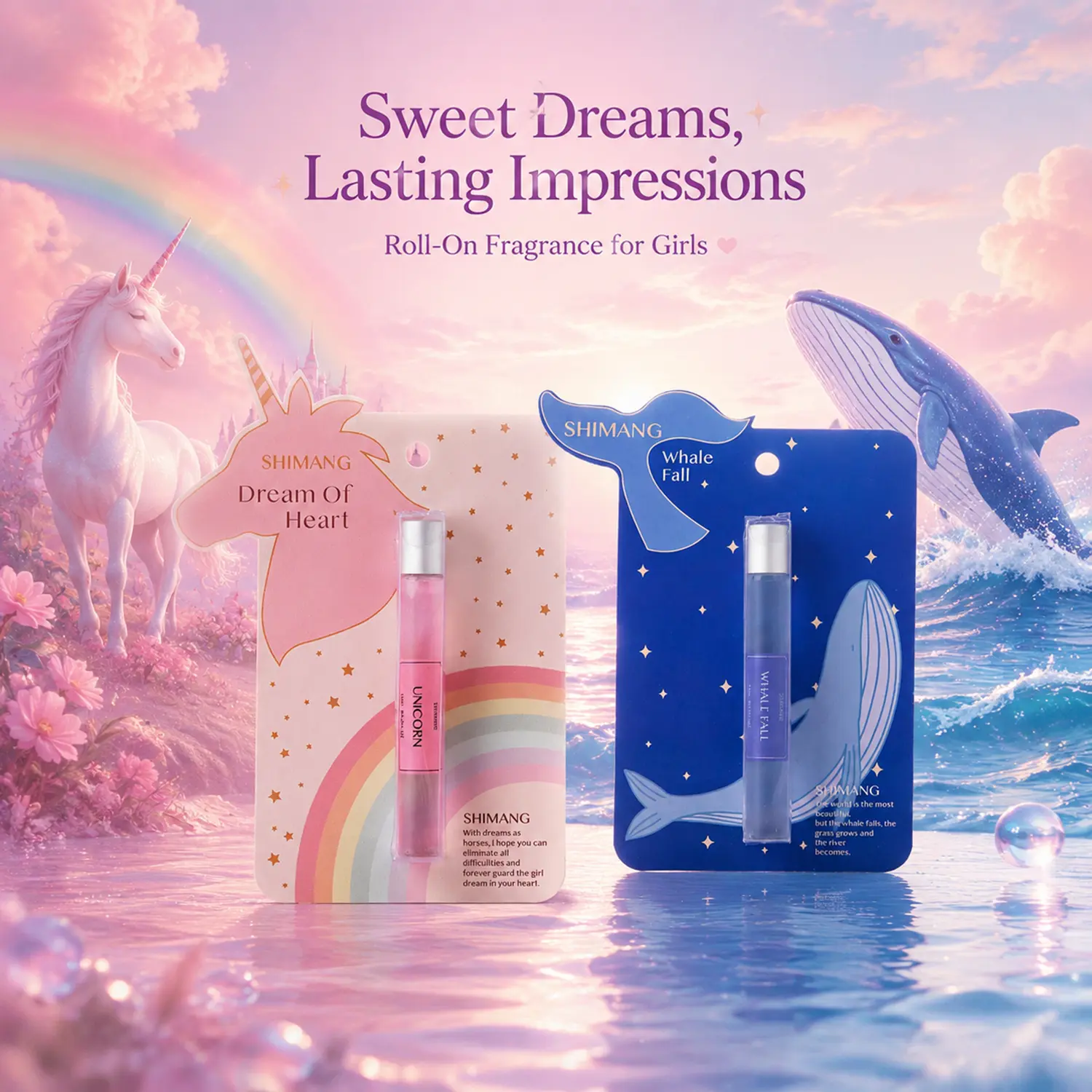 Women's Pheromones Perfume Set - Infused with Pheromones, Long-Lasting Roll-On Aromatic Woody Fragrances, Floral & Fruity Notes, Valentine’s Day Gift for Attraction, 1 to 1.9 fl oz