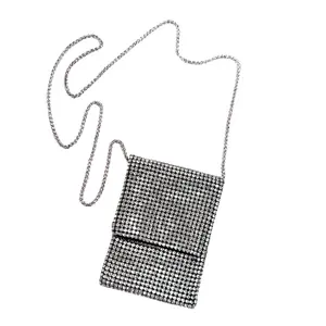 THE STADIUM BAG -Stylish Cross-Body Bag with Glass Rhinestones for Stadium Events & Casual Wear - Black Nylon Interior - Perfect for Game Days Concerts & Festivals