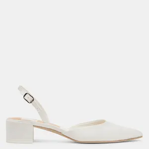 Dolce Vita CAREL HEELS TRUE WHITE SATIN