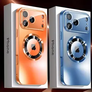 Phone Case, Cellphone - Introducing a Matte Finish Case for Iphone 17, 17 Air, 16, 15, 14, 13, 12, 11 Pro Max. This Shockproof Case Features Magnetic Wireless Charging And a Protective Cover for The Glass Lens. Accessories