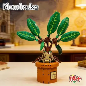 579pcs New 76433 Harry Magical Series Mandella Grass Plant Model  Building Blocks Puzzle Toys The Best Birthday Gifts
